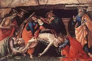 Sandro Botticelli Lamentation over the Dead Christ with Saints oil painting artist